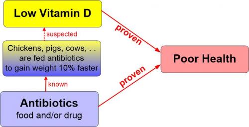 Antibiotics Vitamin D and health