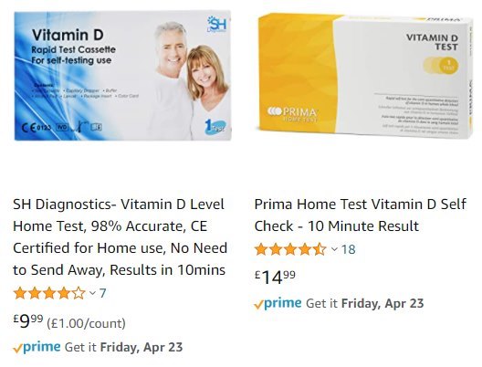 vitamin level test kit