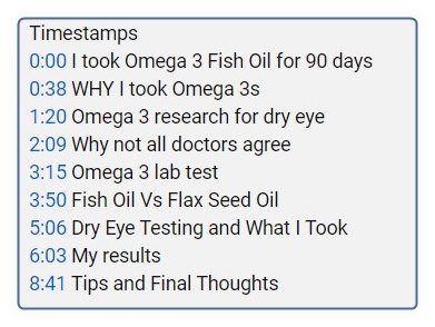 Dry Eyes treated by Omega 3 and Vitamin D many studies